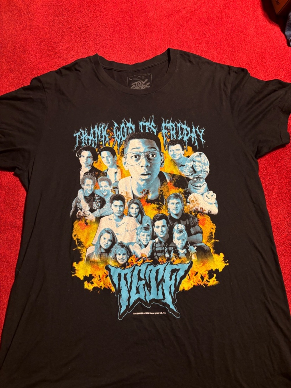 Thank God For Friday’s Sitcom Classics from The 90’s Black Graphic T Men’s Large